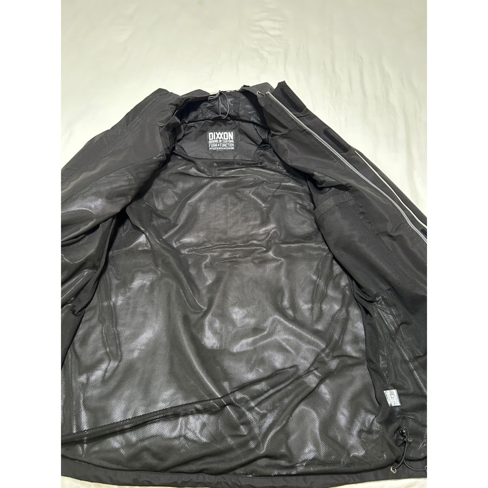 Dixxon Flannel Co Mens Hooded Windbreaker Jacket Black Grey Colorblock XL Tall - Picture 13 of 13